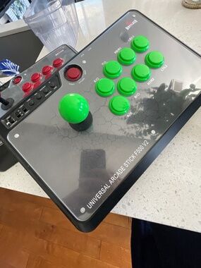 🎮 Green & Black Universal Arcade Fight Stick Controller